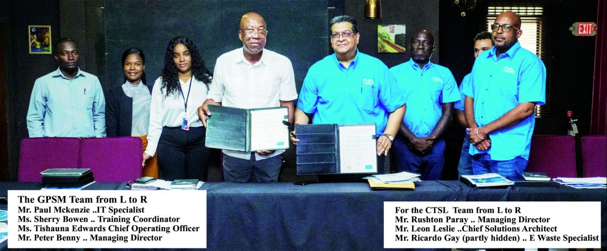 Stabroek: Local consultancy GPSM inks ‘agreement with TT technology firm